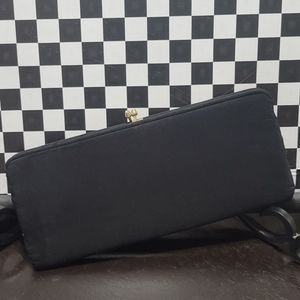 Womens black clutch